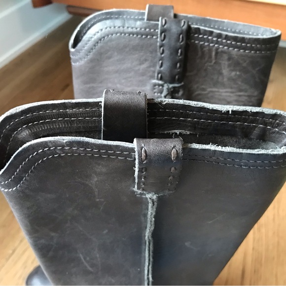 Frye leather pull on riding boots - Picture 13 of 16